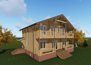 Дом из бруса(200х150)-проект №816