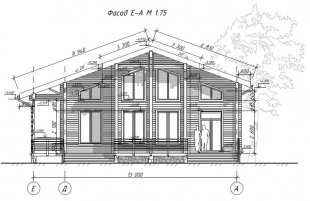 Дом из бруса (200х150) - проект №930